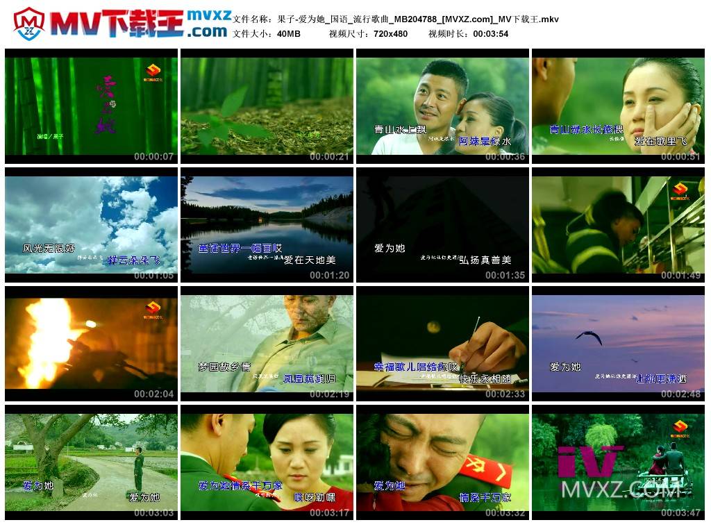 果子-爱为她_国语_流行歌曲_MB204788